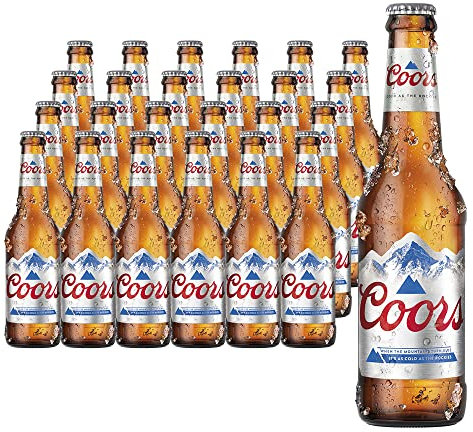 Coors - Cerveza estilo Lager Norteamericana - Alc. 4,0% Vol. - Caja de 24 botellas de 330 ml - Total: 7920 ml