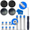 MMOBIEL 4 x Kunststoff Polster Ersatz Fuss Set kompatibel mit Macbook Pro A1398 A1502 A1425 13/15 inch inkl. Reinigungstuch