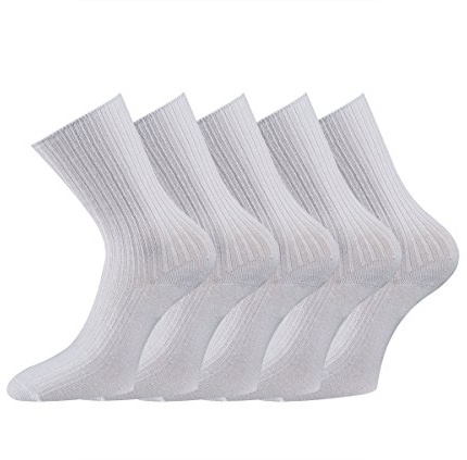 TippTexx 24 10 Paar Arztsocken/Schwesternsocken KOCHFEST ohne Gummi 100% BW NATUR PUR m. ANTI-LOCH-GARANTIE