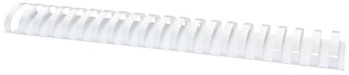 OFFICE PRODUCTS Plastikbinderücken 50 Stück DIN A4 51mm (510 Seiten) Binderücken Bindungskämme Plastikbindung | Kunststoff | Farbe: Weiß