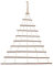 Floranica Albero di Natale in Legno 100 x140 cm Decorazione da Parete, per Il Fai da Te, Calendario dell'Avvento, Natale, Avvento addobbi Natalizi Alternativa all'albero di Natale