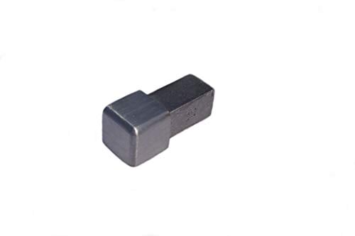 Ecke für Q-Fliesenschiene Edelstahl 10 mm, Edelstahlschiene, V2A, gebürstet