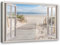 Feeby Leinwand Bilder - Fensterblick Natur- 120x80 cm- Deko Wohnzimmer - Wandbilder Schlafzimmer - Deko Aesthetic - Wand Deko - Leinwand Groß - Deko Zimmer - Leinwandbilder XXL