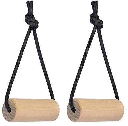 ALPIDEX 2er Set Holz Griffkrafttrainer Trainingsgriffe belastbar bis 150 kg - Durchmesser 3 cm 5 cm oder 7 cm, Durchmesser:3 cm