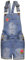 A2Z 4 Kids Girls Denim Shorts Dungaree Faded Stretch Jeans - Dungaree D78 Light Blue 2-3