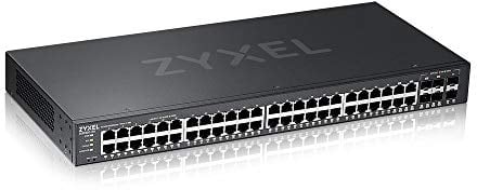 Zyxel Switch gestito di Layer 2, da 44 porte Gigabit Ethernet con 4 porte combo Gigabit + 2 SFP e modalità ibrida su cloud [GS2220-50] e modalità ibrida su cloud [GS2220-50]