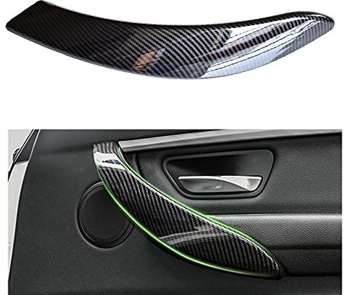 Hacreyatu Türgriff Innen Ersatztürgriff Abdeckung kompatibel mit BMW 3er F30 F31 F34 F80 2012-2018 Innentürgriff für BMW 4er F32 F33 F36 F82 F83 2014-2017 (Kohlefaser, Rechts)