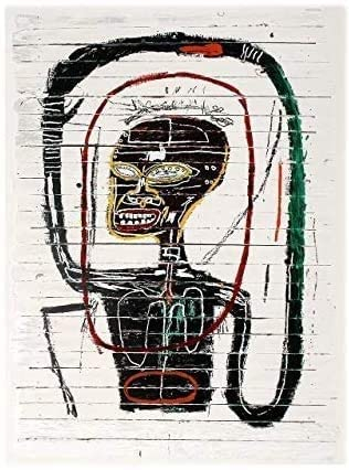 Blue Throat Trident Collection Art Jean-Michel Basquiat Flexible 30,5 x 45,7 cm gerollt