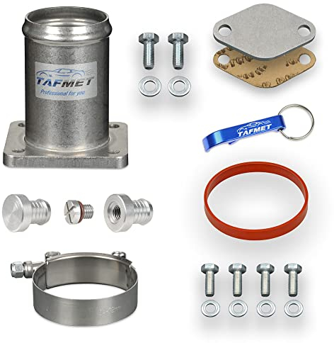 Tafmet Válvula EGR de repuesto para BMW E46 E39 E38 con motores 3.0 D M57, acero inoxidable, 2 puertas, brida, 54 mm