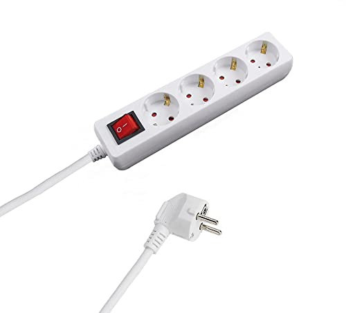 Base Multiple 4 Tomas Con Toma De Tierra Con Interruptor