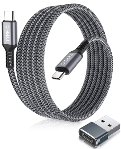 Elebase iPad Mini 7 Charger Cable 2M,USB C to USB C Cable 100W with USB Adapter,Fast Car Charging Power Delivery Cord for Apple iPhone 16 15 Pro Max Plus,iPad 10 Air 5,AirPods 4,Samsung S24 S23 S22