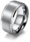 Hoisy Männer Ringe Wolfram, Wolframcarbid Schmuck Herren 10Mm Silber Größe 60 Men Fashion Schmuck Ehering