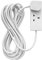 Masterpart 2 Gang Socket Mains Power Electrical Extension Lead 5 Metre Cable 13A White UK
