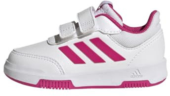 adidas Tensaur Hook And Loop Shoes, Sneaker Unisex - Bimbi 0-24, Cloud White Real Magenta Black, 19 EU