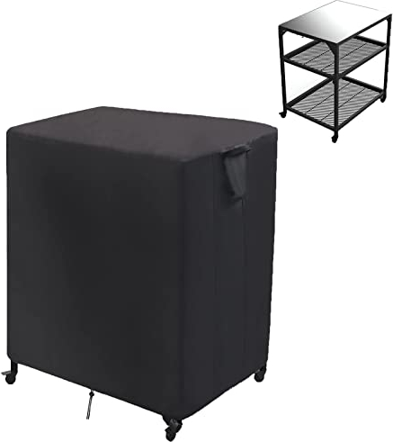 Rilime Outdoor Pizza Oven Table Cover, Waterproof Outdoor Grill Prep Table Cover Pizza Oven Stand Cover compatible with Ooni Medium Table - 82 x 61 x 90 cm