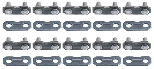 Comcapy 10 Stücke Edelstahl Kettensäge Kette Joiner Link Chiansaw Teile for Ketten Sägekette Gartenwerkzeug Teil