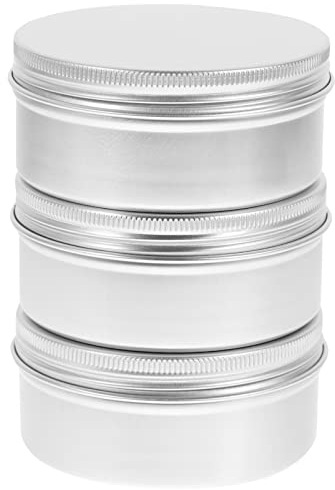 COHEALI Seifendose Seifenbox Seifen-Aufbewahrungskoffer 3 Leere Aluminium-Seifenhalter -Probenbehälter Vorratsdose Festes Shampoo Aufbewahrung