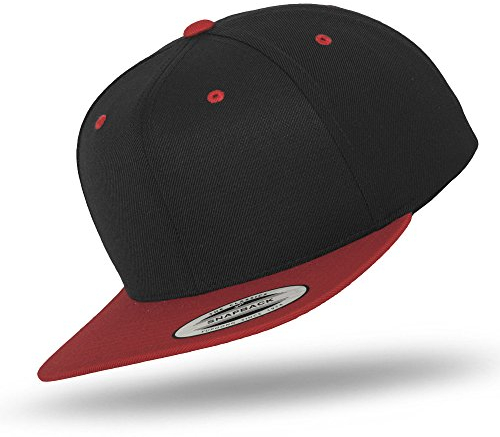 Flexfit Black/Red-6089MT-Bundle mit UD Skull Bandana