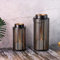Marrakesch 2er Set Gartenwindlicht Windlicht 33 cm und 25 cm | Windlichter für Draußen Arvid groß modern als Gartendeko