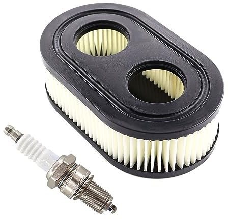 MCHNIC Filtro Aria con Candela di Accensione per Viking MB 448.1 T, MB 448 T, Stihl RM448 RM443 RM253 Ricambi Motori 550E 550EX 675 Eco-Plus 575EX Series