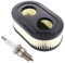 MCHNIC Filtro Aria con Candela di Accensione per Viking MB 448.1 T, MB 448 T, Stihl RM448 RM443 RM253 Ricambi Motori 550E 550EX 675 Eco-Plus 575EX Series