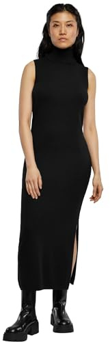 Urban Classics Damen Kleid Ladies Knitted Eco Viscose Turtleneck Dress Black L