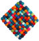 Filzkugeln Untersetzer 20cm Hitzebeständigkeit Topf Untersetzer Quadratische Pom Pom Untersetzer Absorbierende Filzkugel Untersetzer für Küche Töpfe und Pfannen Schützen Sie Tische und Arbeitsplatten