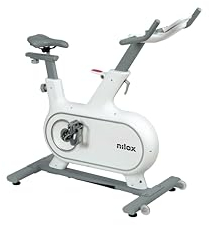 Nilox Indoor Bike XB1 Heimtrainer mit 24 Widerstandsstufen, Magnetbremsen, 6 kg Schwungrad, Display-Halterung, Smart Selector und einfach zu bewegen für Home Fitness