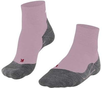 FALKE Damen Wandersocken TK5 Wander Short W Sso Wolle Funktionsmaterial antiblasen dünn 1 Paar, Rosa Thulit 8663, 35-36