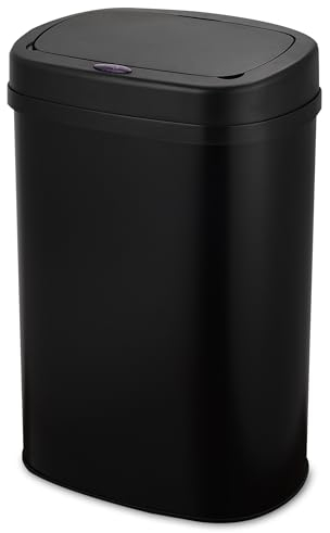 Bayt Mülleimer 60L mit Sensor – automatischer Abfalleimer in Schwarz, geruchsdicht & berührungslos, aus Edelstahl – ideal für Küche & Haushalt