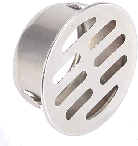 Bodenablauf Edelstahl Balkon Anti-Blockierung Bodenablauf für den Außenbereich Hof (50 flache Öffnung)