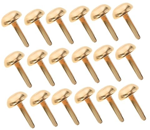 HAPINARY 100stücke Runde Kopf Fasteners Für Bastelprojekte Hochwertige Brads Mini-Mushroom Clips Für Scrapbooking Und Für Handarbeiten Und Dekorationen