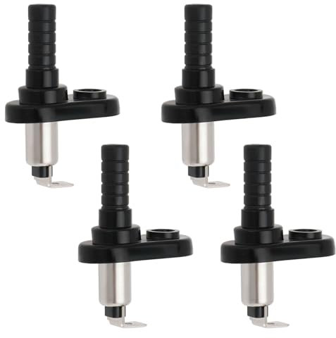 YINETTECH 4 Piezas Interruptor de Luz de Cortesía para Puerta Interruptor de Sensor de Puerta Alarma Compatible con Honda Compatible con Volkswagen Compatible con Ford 52x35x4.4mm 20A 12V Negro