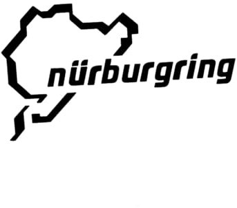 GEOLXD Nürburgring Auto Racing Road Lustige Van Fenster Autoscooter Aufkleber Vinyl Aufkleber Reflektierende Aufkleber Zubehör Styling(Red,18x11cm)