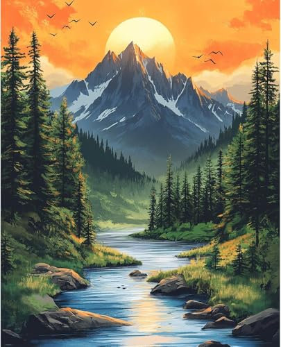 MBYAUYN Cuadro de pintura de diamante para adultos, 30 cm x 40 cm, adecuado para principiantes, como regalo, relajación y decoración de pared, salón o dormitorio