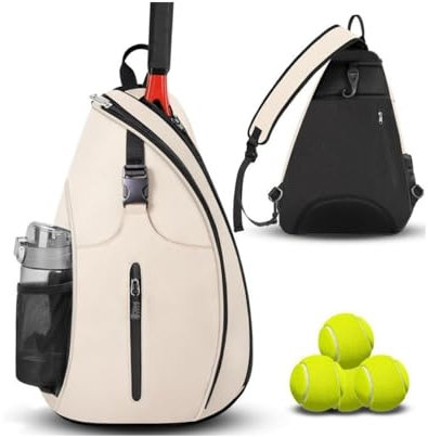 QIUPFGUT Bolsa de Tenis para 2 Raquetas, Mochila Deportiva de Transporte para Pickleball y Bádminton
