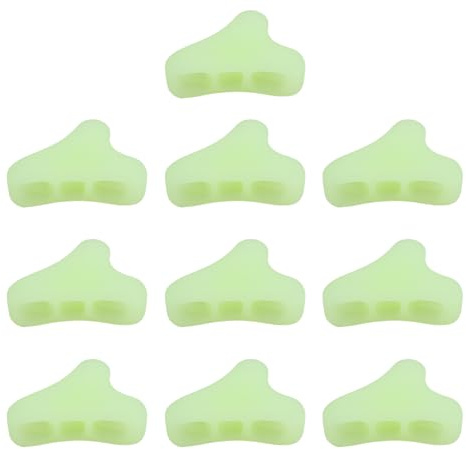 Briny River 10Pcs Glow Rope Tensioner Tent Rope Fastener CL266 for 1-3mm Tope 24x14x8mm