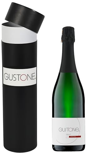 GUSTONE Premium Sekt extra trocken 0,75l Flasche im Geschenkkarton