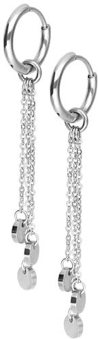 Wildcat Ohrringe - Little Plate Hoops - Roségold - Chirurgenstahl 316L - wasserfest, langlebig, hautverträglich