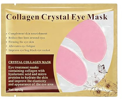 10 PièCes Masque Pour Les Yeux, Masque Hydratant Pour Les Yeux, Nourrit Le Contour Des Yeux, RéDuit Cernes, Rose PâLe