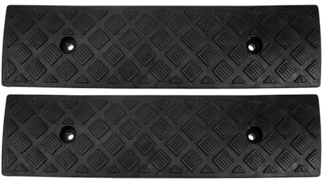BESPORTBLE 2 Pack Curb Ramp for Driveway Threshold Ramp for Cars Motorcycles Bikes and Wheelchairs Portable Indoor and Outdoor for Garage Doorway and Entrance