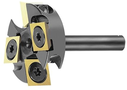 4 Flute Slab Leveling Router Bit 1-1 / 4  Cutting Diameter Spoilboard Planing Cutter for Surfacing Flattening Applications T Styles Spoilboard Router Bit