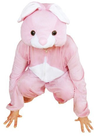 Ikumaal Hasen-Kostüm, J02 M-L, für Erwachsen-e Männer Frau-en, Hase Kaninchen Wald-Tier Kostüm-e Fasching Karneval Fasnacht Faschingskostüm-e Karnevalskostüm-e