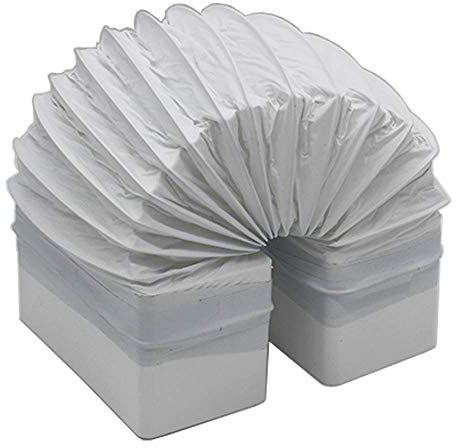 Kair Manguera rectangular flexible de PVC de 110 mm x 54 mm - 500 mm de longitud