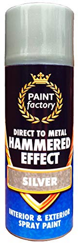 400ml Hammered Effect Spray Paint Silver