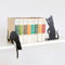 Serre-Livres Chats Arti & Mestieri Noirs (H23 x 24cm)