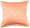 Lorena Uni Classic Mako-Satin Kissen Bezug einfarbig Baumwolle (Melone, 80 cm x 80 cm)