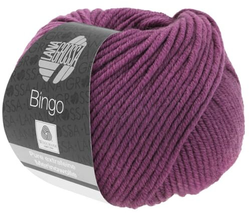 LANA GROSSA Bingo | Extrafeine Merinowolle waschmaschinenfest und filzfrei | Handstrickgarn aus 100% Schurwolle (Merino extrafein) | 50g Wolle zum Stricken & Häkeln | 80m Garn FB 179