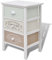 Festnight Shabby Chic Schr?nkchen Schubladenschrank Holz Seitenschrank Wohnzimmerschrank mit 3 Schubladen für Wohnzimmer Schlafzimmer