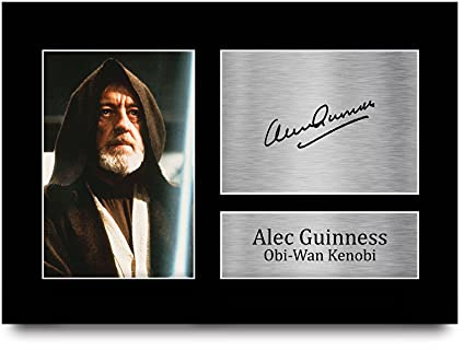 HWC Trading Alec Guinness A4 Ungerahmt Signiert Gedruckt Autogramme Bild Druck-Fotoanzeige Geschenk Für Star Wars Obi-Wan Kenobi Filmfans